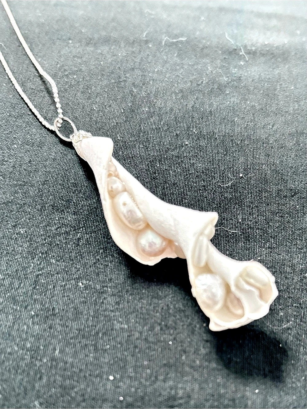 Pearl Seashell Pendant Necklace